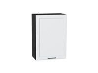 Шкаф верхний с 1-ой дверцей Барселона Graphite, Белый, 720, 500 В*Ш*Г 716*500*324, фасад МДФ  Белый, корпус  Graphite ms2510VVT_53000