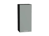 Шкаф верхний с 1-ой дверцей Квадро Graphite, Аквамарин, 920, 400 В*Ш*Г 920*400*321, фасад МДФ  Аквамарин, корпус  Graphite ms2510VVT_73099