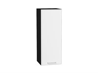 Шкаф верхний с 1-ой дверцей Квадро Graphite, Белый, 920, 350 В*Ш*Г 920*350*321, фасад МДФ  Белый, корпус  Graphite ms2510VVT_73122