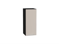 Шкаф верхний с 1-ой дверцей Квадро Graphite, Кашемир, 720, 300 В*Ш*Г 716*300*321, фасад МДФ  Кашемир, корпус  Graphite ms2510VVT_73103