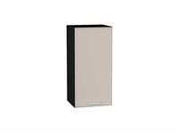 Шкаф верхний с 1-ой дверцей Квадро Graphite, Кашемир, 720, 350 В*Ш*Г 716*350*321, фасад МДФ  Кашемир, корпус  Graphite ms2510VVT_73104
