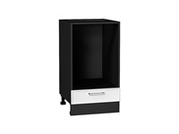 Шкаф нижний под духовку Квадро Graphite, Белый, 450 В*Ш*Г 816*450*477, фасад МДФ  Белый, корпус  Graphite ms2510VVT_73358