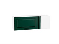 Шкаф верхний прямой угловой горизонтальный Дублин Белый, Special Green В*Ш*Г 358*1000*350, фасад МДФ  Special Green, корпус  Белый ms2510VVT_74927