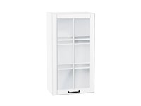 Шкаф верхний с 1-ой остекленной дверцей Дублин Белый, Special White, 920, 500 В*Ш*Г 920*500*318, фасад МДФ/Стекло  Special White, корпус  Белый ms2510VVT_74317