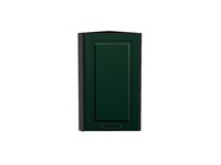 Шкаф верхний торцевой Дублин Graphite, Special Green, 720 В*Ш*Г 716*300*304, фасад МДФ  Special Green, корпус  Graphite ms2510VVT_73208