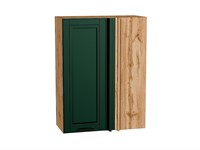 Шкаф верхний прямой угловой Дублин Дуб Вотан, Special Green, 920 В*Ш*Г 920*700*345, фасад МДФ  Special Green, корпус  Дуб Вотан ms2510VVT_72923