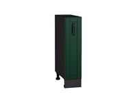 Шкаф нижний с 1-ой дверцей Дублин Graphite, Special Green, 200 В*Ш*Г 816*200*478, фасад МДФ  Special Green, корпус  Graphite ms2510VVT_73397
