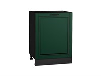 Шкаф нижний с 1-ой дверцей Дублин Graphite, Special Green, 600 В*Ш*Г 816*600*478, фасад МДФ  Special Green, корпус  Graphite ms2510VVT_73403