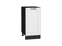 Шкаф нижний с 1-ой дверцей Дублин Graphite, Special White, 400 В*Ш*Г 816*400*478, фасад МДФ  Special White, корпус  Graphite ms2510VVT_73393