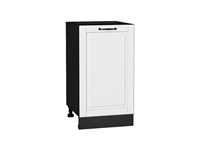 Шкаф нижний с 1-ой дверцей Дублин Graphite, Special White, 450 В*Ш*Г 816*450*478, фасад МДФ  Special White, корпус  Graphite ms2510VVT_73394