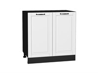 Шкаф нижний с 2-мя дверцами Дублин Graphite, Special White, 800 В*Ш*Г 816*800*478, фасад МДФ  Special White, корпус  Graphite ms2510VVT_73537