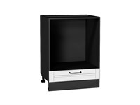 Шкаф нижний под духовку Дублин Graphite, Special White, 600 В*Ш*Г 816*600*474, фасад МДФ  Special White, корпус  Graphite ms2510VVT_73341