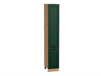 Шкаф пенал с 2-мя дверцами Дублин Дуб Вотан, Special Green, 2340, 400 В*Ш*Г 2336*400*574, фасад МДФ  Special Green, корпус  Дуб Вотан ms2510VVT_73753