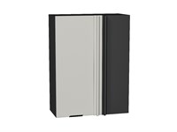 Шкаф верхний прямой угловой Евро Graphite, Агат, 920 В*Ш*Г 920*700*345, фасад МДФ  Агат, корпус  Graphite ms2510VVT_60325