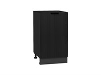 Шкаф нижний с 1-ой дверцей Евро Лайн Graphite, Антрацит, 450 В*Ш*Г 816*450*478, фасад МДФ  Антрацит, корпус  Graphite ms2510VVT_59451