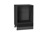 Шкаф нижний под духовку Евро Лайн Graphite, Антрацит, 600 В*Ш*Г 816*600*474, фасад МДФ  Антрацит, корпус  Graphite ms2510VVT_58990
