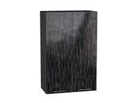 Шкаф верхний с 2-мя дверцами Валерия-М Graphite, Черный металлик дождь, 920, 600 В*Ш*Г 920*600*318, фасад МДФ  Черный металлик дождь, корпус  Graphite ms2510VVT_40358