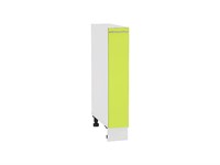 Шкаф нижний бутылочница Валерия-М Белый, Лайм глянец, 200 В*Ш*Г 816*200*478, фасад МДФ  Лайм глянец, корпус  Белый ms2510VVT_39876