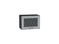 Шкаф верхний горизонтальный остекленный Ницца Graphite, Графит, 500 В*Ш*Г 358*500*318, фасад МДФ/Стекло  Графит, корпус  Graphite ms2510VVT_54561