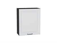 Шкаф верхний с 1-ой дверцей Ницца Graphite, Blanco, 720, 600 В*Ш*Г 716*600*318, фасад МДФ  Blanco, корпус  Graphite ms2510VVT_44099
