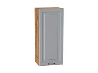 Шкаф верхний с 1-ой дверцей Ницца Дуб Вотан, Графит, 920, 400 В*Ш*Г 920*400*318, фасад МДФ  Графит, корпус  Дуб Вотан ms2510VVT_64214