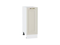 Шкаф нижний с 1-ой дверцей Ницца Белый, Агат, 300 В*Ш*Г 816*300*478, фасад МДФ  Агат, корпус  Белый ms2510VVT_54879