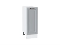 Шкаф нижний с 1-ой дверцей Ницца Белый, Графит, 300 В*Ш*Г 816*300*478, фасад МДФ  Графит, корпус  Белый ms2510VVT_54899