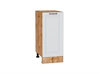 Шкаф нижний с 1-ой дверцей Ницца Дуб Вотан, Blanco, 350 В*Ш*Г 816*350*478, фасад МДФ  Blanco, корпус  Дуб Вотан ms2510VVT_65505