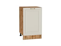 Шкаф нижний с 1-ой дверцей Ницца Дуб Вотан, Агат, 500 В*Ш*Г 816*500*478, фасад МДФ  Агат, корпус  Дуб Вотан ms2510VVT_64431