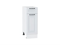 Шкаф нижний с 1-ой дверцей и ящиком Ницца Белый, Blanco, 300 В*Ш*Г 816*300*478, фасад МДФ  Blanco, корпус  Белый ms2510VVT_33727