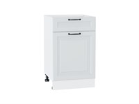 Шкаф нижний с 1-ой дверцей и ящиком Ницца Белый, Blanco, 500 В*Ш*Г 816*500*478, фасад МДФ  Blanco, корпус  Белый ms2510VVT_33729