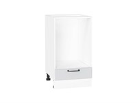 Шкаф нижний под духовку Ницца Белый, Blanco, 450 В*Ш*Г 816*450*474, фасад МДФ  Blanco, корпус  Белый ms2510VVT_67183