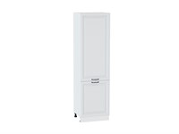 Шкаф пенал с 2-мя дверцами Ницца Белый, Blanco, 2140, 600 В*Ш*Г 2132*600*574, фасад МДФ  Blanco, корпус  Белый ms2510VVT_33752