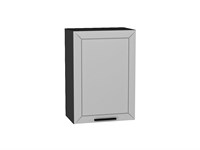 Шкаф верхний с 1-ой дверцей Глетчер Graphite, Гейнсборо Силк, 720, 500 В*Ш*Г 716*500*318, фасад МДФ  Гейнсборо Силк, корпус  Graphite ms2510VVT_43511