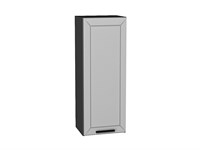 Шкаф верхний с 1-ой дверцей Глетчер Graphite, Гейнсборо Силк, 920, 350 В*Ш*Г 920*350*318, фасад МДФ  Гейнсборо Силк, корпус  Graphite ms2510VVT_65350