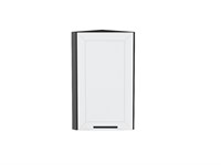 Шкаф верхний торцевой Глетчер Graphite, Айленд Силк, 720 В*Ш*Г 716*300*304, фасад МДФ  Айленд Силк, корпус  Graphite ms2510VVT_55949