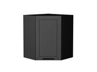 Шкаф верхний угловой Глетчер Graphite, Маренго Силк, 720 В*Ш*Г 716*600*600, фасад МДФ  Маренго Силк, корпус  Graphite ms2510VVT_43576