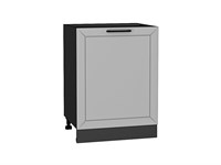 Шкаф нижний с 1-ой дверцей Глетчер Graphite, Гейнсборо Силк, 600 В*Ш*Г 816*600*478, фасад МДФ  Гейнсборо Силк, корпус  Graphite ms2510VVT_43643