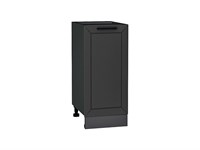 Шкаф нижний с 1-ой дверцей Глетчер Graphite, Маренго Силк, 350 В*Ш*Г 816*350*478, фасад МДФ  Маренго Силк, корпус  Graphite ms2510VVT_65362