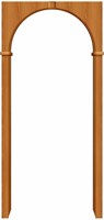 Aрка ПВХ Браво Milano Vero 230*70-150*40 sp2510BR_016-0523