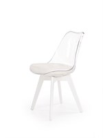Стул кухонный Halmar K245 (бесцветный/белый) ms2601SIGHAL_V-CH-K/245-KR-BIALY