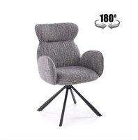 Стул кухонный Halmar K571 поворотный (серый/черный) ms2601SIGHAL_V-CH-K/571-KR-POPIELATY