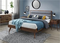 Кровать Halmar ORLANDO (серый/орех) 160/200 ms2601SIGHAL_V-CH-ORLANDO-LOZ