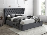 Кровать Signal CARVEN VELVET BLUVEL 14 (серый) 160/200 ms2601SIGHAL_CARVENV160SZ