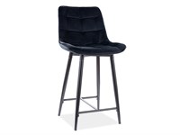 Барный стул Signal CHIC H-2 VELVET (черный) ms2601SIGHAL_CHICH2VCC