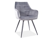Стул кухонный Signal LILIA VELVET (серый/черный) ms2601SIGHAL_LILIAVCSZ