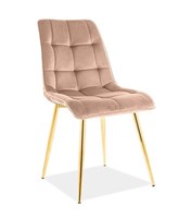 Стул кухонный Signal CHIC Velvet Bluvel 28 (бежевый/золотой) ms2601SIGHAL_CHICVZLBE