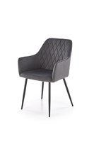 Стул кухонный Halmar K558 (серый/черный) ms2601SIGHAL_V-CH-K/558-KR-POPIELATY