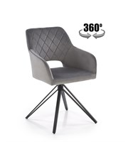 Стул кухонный Halmar K535 (серый/черный) ms2601SIGHAL_V-CH-K/535-KR-POPIELATY