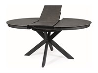 Стол обеденный Signal PORTO Ceramic 120 раскладной (темно-серый мрамор/черный мат) ms2601SIGHAL_PORTOCC120